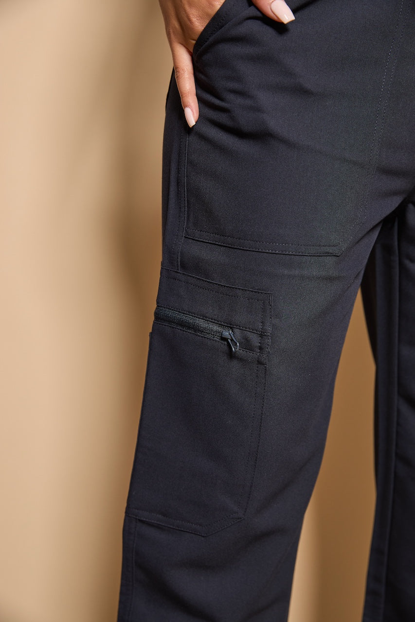 Womens Classic Scrub Pants- Navy Blue